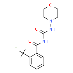ChemSpider 2D Image | N-morpholino-N'-[2-(trifluoromethyl)benzoyl]urea | C13H14F3N3O3