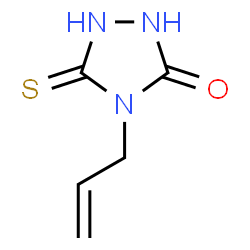 ChemSpider 2D Image | 4-allyl-5-mercapto-4H-1,2,4-triazol-3-ol | C5H7N3OS