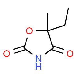 ChemSpider 2D Image | 5-Ethyl-5-methyl-1,3-oxazolidine-2,4-dione | C6H9NO3
