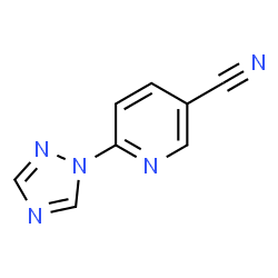 ChemSpider 2D Image | 6-(1H-1,2,4-Triazol-1-yl)nicotinonitrile | C8H5N5