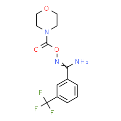 ChemSpider 2D Image | O1-morpholinocarbonyl-3-(trifluoromethyl)-1-benzenecarbohydroximamide | C13H14F3N3O3