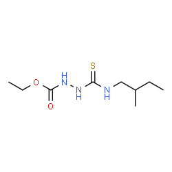 ChemSpider 2D Image | Ethyl 2-[(2-methylbutyl)carbamothioyl]hydrazinecarboxylate | C9H19N3O2S