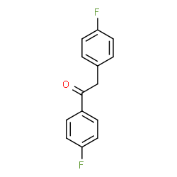 ChemSpider 2D Image | 1,2-Bis(4-fluorophenyl)ethanone | C14H10F2O