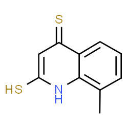 ChemSpider 2D Image | 8-Methyl-2-sulfanyl-4(1H)-quinolinethione | C10H9NS2