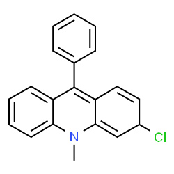ChemSpider 2D Image | 3-Chloro-10-methyl-9-phenyl-3,10-dihydroacridine | C20H16ClN