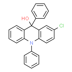 ChemSpider 2D Image | 2-Chloro-9,10-diphenyl-9,10-dihydro-9-acridinol | C25H18ClNO