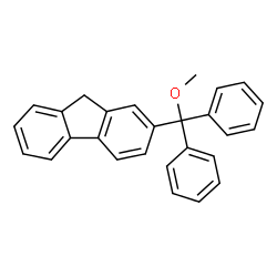 ChemSpider 2D Image | 2-[Methoxy(diphenyl)methyl]-9H-fluorene | C27H22O
