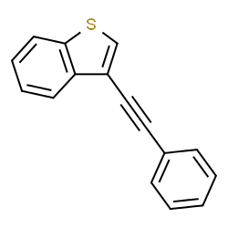 ChemSpider 2D Image | 3-(Phenylethynyl)-1-benzothiophene | C16H10S