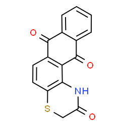 ChemSpider 2D Image | 1H-Anthra[2,1-b][1,4]thiazine-2,7,12(3H)-trione | C16H9NO3S