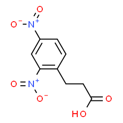 ChemSpider 2D Image | 3-(2,4-Dinitrophenyl)propanoic acid | C9H8N2O6