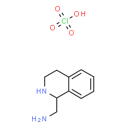 ChemSpider 2D Image | 1-(1,2,3,4-Tetrahydro-1-isoquinolinyl)methanamine perchlorate (1:1) | C10H15ClN2O4