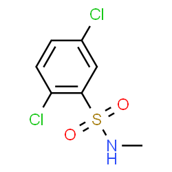 ChemSpider 2D Image | 2,5-Dichloro-N-methylbenzenesulfonamide | C7H7Cl2NO2S