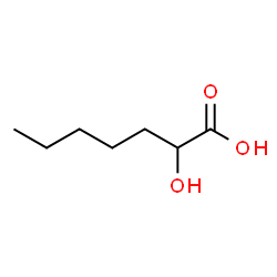 ChemSpider 2D Image | 2-Hydroxyheptanoic acid | C7H14O3