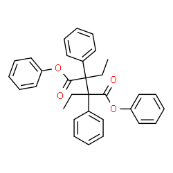 ChemSpider 2D Image | Diphenyl 2,3-diethyl-2,3-diphenylsuccinate | C32H30O4