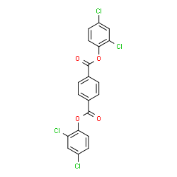ChemSpider 2D Image | Bis(2,4-dichlorophenyl) terephthalate | C20H10Cl4O4