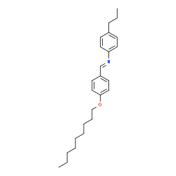 ChemSpider 2D Image | (E)-1-[4-(Nonyloxy)phenyl]-N-(4-propylphenyl)methanimine | C25H35NO