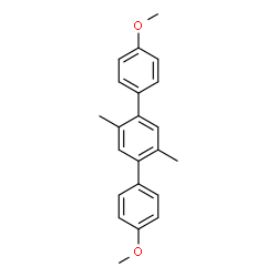 ChemSpider 2D Image | 4,4''-Dimethoxy-2',5'-dimethyl-1,1':4',1''-terphenyl | C22H22O2