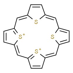 ChemSpider 2D Image | (2Z,6Z,12Z,17Z)-23,24-Dithia-21,22-dithioniapentacyclo[16.2.1.1~3,6~.1~8,11~.1~13,16~]tetracosa-1(21),2,4,6,8,10,12,14,16(22),17,19-undecaene | C20H12S4