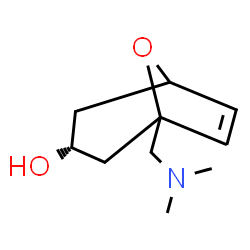 ChemSpider 2D Image | (3R)-1-[(Dimethylamino)methyl]-8-oxabicyclo[3.2.1]oct-6-en-3-ol | C10H17NO2