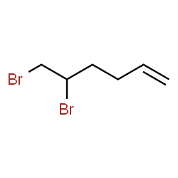 ChemSpider 2D Image | 5,6-Dibromo-1-hexene | C6H10Br2