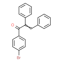 ChemSpider 2D Image | 1-(4-Bromophenyl)-2,3-diphenyl-2-propen-1-one | C21H15BrO