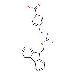 ChemSpider 2D Image | 4-(Fmoc-aminomethyl)benzoic acid | C23H19NO4