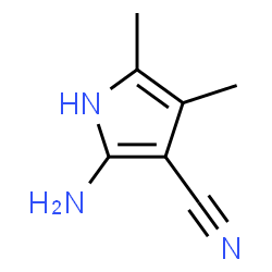 ChemSpider 2D Image | 2-Amino-3-cyano-4,5-dimethylpyrrole | C7H9N3