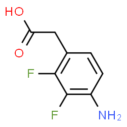 ChemSpider 2D Image | 4-Amino-2,3-difluorobenzoacetic acid | C8H7F2NO2