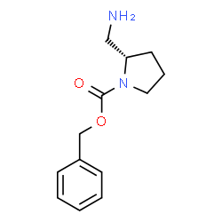 ChemSpider 2D Image | (S)-1-Cbz-2-aminomethylpyrrolidine | C13H18N2O2
