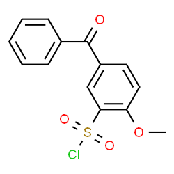 ChemSpider 2D Image | 5-Benzoyl-2-methoxybenzenesulfonyl chloride | C14H11ClO4S