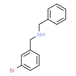 ChemSpider 2D Image | Benzyl-(3-bromobenzyl)amine | C14H14BrN