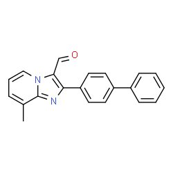 ChemSpider 2D Image | 2-(4-Biphenylyl)-8-methylimidazo[1,2-a]pyridine-3-carbaldehyde | C21H16N2O