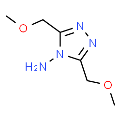 ChemSpider 2D Image | bis(methoxymethyl)-4H-1,2,4-triazol-4-amine | C6H12N4O2