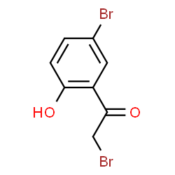 ChemSpider 2D Image | 5-BROMO-2-HYDROXYPHENACYL BROMIDE | C8H6Br2O2