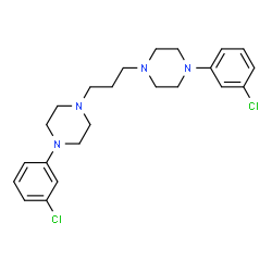 ChemSpider 2D Image | 1,3-BIS-(4-(3-CHLOROPHENYL)PIPERAZIN-1-YL)PROPANE | C23H30Cl2N4