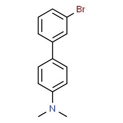 ChemSpider 2D Image | 3'-Bromo-N,N-dimethyl-4-biphenylamine | C14H14BrN