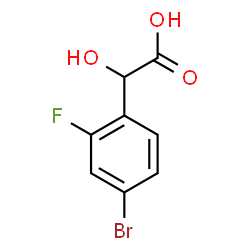 ChemSpider 2D Image | (4-Bromo-2-fluorophenyl)(hydroxy)acetic acid | C8H6BrFO3