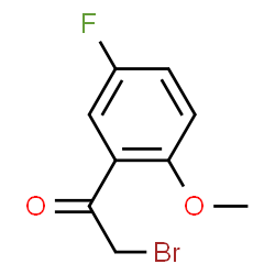 ChemSpider 2D Image | 2-Bromo-5'-fluoro-2'-methoxyacetophenone | C9H8BrFO2