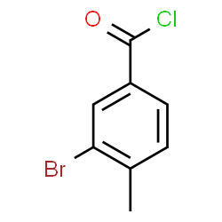 ChemSpider 2D Image | 3-Bromo-4-methylbenzoyl chloride | C8H6BrClO