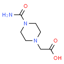 ChemSpider 2D Image | (4-Carbamoyl-1-piperazinyl)acetic acid | C7H13N3O3