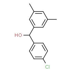 ChemSpider 2D Image | (4-Chlorophenyl)(3,5-dimethylphenyl)methanol | C15H15ClO