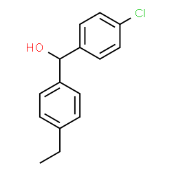 ChemSpider 2D Image | (4-Chlorophenyl)(4-ethylphenyl)methanol | C15H15ClO