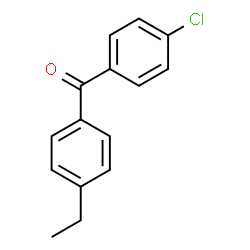 ChemSpider 2D Image | 4-Chloro-4'-ethylbenzophenone | C15H13ClO