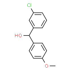 ChemSpider 2D Image | (3-Chlorophenyl)(4-methoxyphenyl)methanol | C14H13ClO2