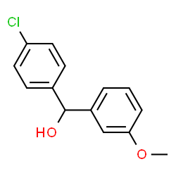 ChemSpider 2D Image | (4-Chlorophenyl)(3-methoxyphenyl)methanol | C14H13ClO2