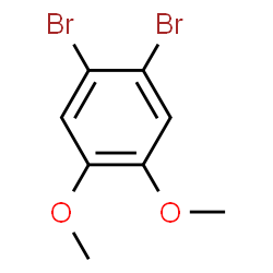 ChemSpider 2D Image | 1,2-Dibromo-4,5-dimethoxybenzene | C8H8Br2O2