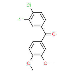 ChemSpider 2D Image | 3,4-Dichloro-3',4'-dimethoxybenzophenone | C15H12Cl2O3
