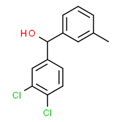 ChemSpider 2D Image | (3,4-Dichlorophenyl)(3-methylphenyl)methanol | C14H12Cl2O