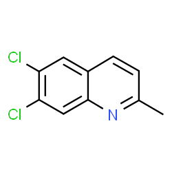 ChemSpider 2D Image | 6,7-Dichloro-2-methylquinoline | C10H7Cl2N