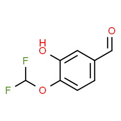 ChemSpider 2D Image | 4-(Difluoromethoxy)-3-hydroxybenzaldehyde | C8H6F2O3